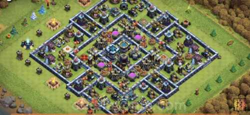 Trophy / Defense Base TH13 With Link TH Layout - Clash of Clans - #7