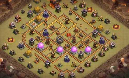 War Base TH10 with Link CWL War Base Layout - Clash of Clans, #1