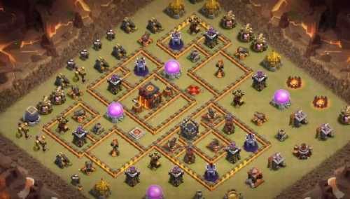 War Base TH10 with Link CWL War Base Layout - Clash of Clans, #2