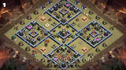 War Base TH14 with Link CWL War Base Layout - Clash of Clans, #1