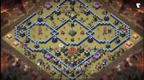 War Base TH14 with Link CWL War Base Layout - Clash of Clans, #7