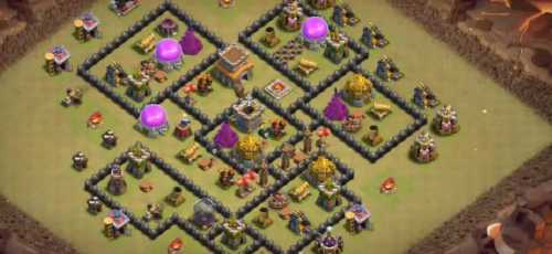 War Base TH8 with Link CWL War Base Layout - Clash of Clans, #2