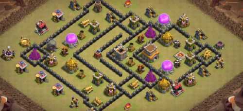 War Base TH8 with Link CWL War Base Layout - Clash of Clans, #3