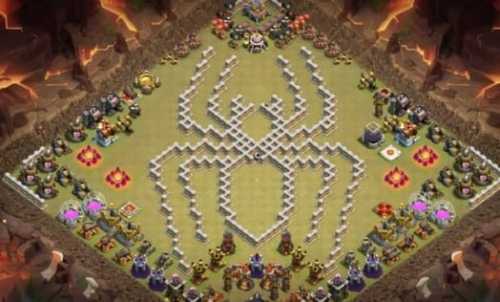 Troll Base TH11 with Link - Funny, Troll & Art Base Layout 2022 - Clash of Clans, #3